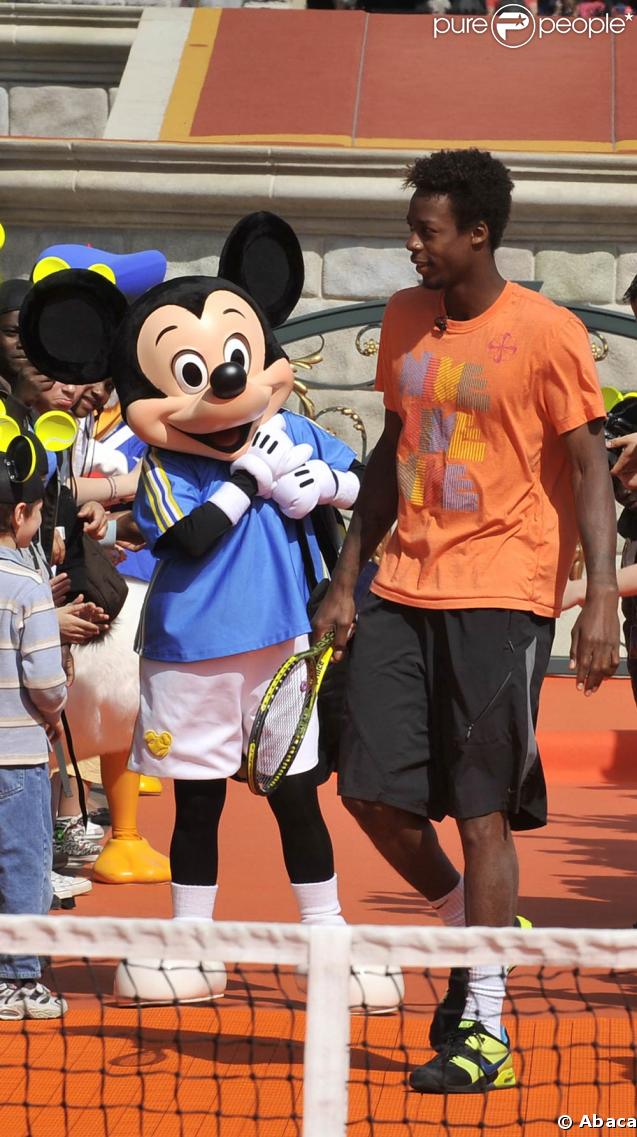 Gaël Monfils a joué contre Mickey à Disneyland Resort Paris