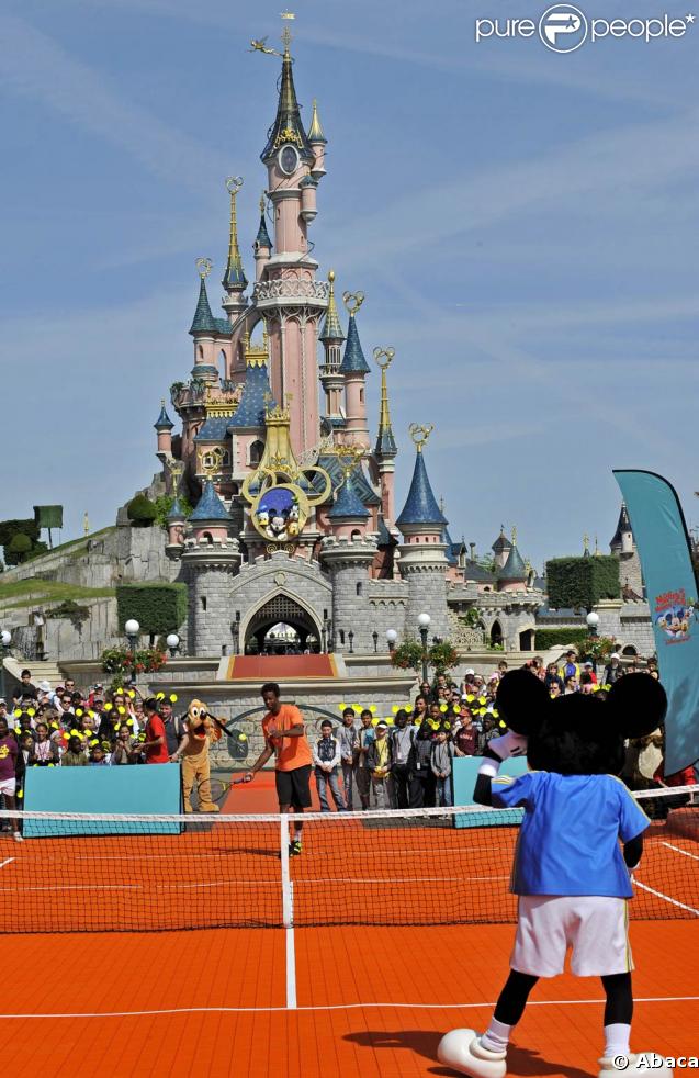 Gaël Monfils a joué contre Mickey à Disneyland Resort Paris
