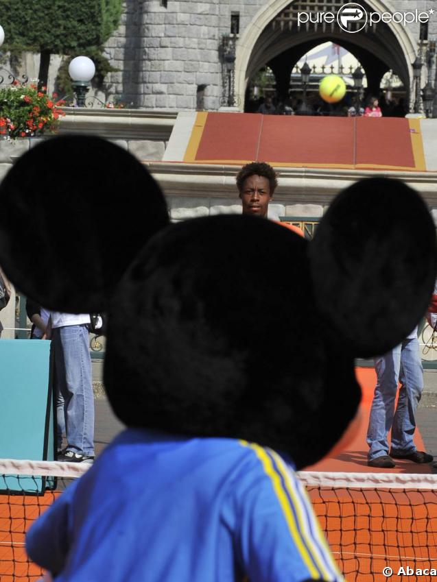 Gaël Monfils a joué contre Mickey à Disneyland Resort Paris