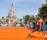 Gaël Monfils a joué contre Stanislas Wawrinka à Disneyland Resort Paris