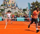 Gaël Monfils a joué contre Stanislas Wawrinka à Disneyland Resort Paris