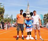 Gaël Monfils a joué contre Mickey et Stanislas Wawrinka à Disneyland Resort Paris