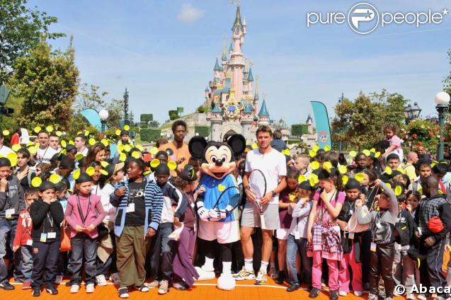 Gaël Monfils, Mickey, Stanislas Wawrinka et 200 apprentis à Disneyland Resort Paris