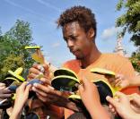 Gaël Monfils a signé des autographes après son match 