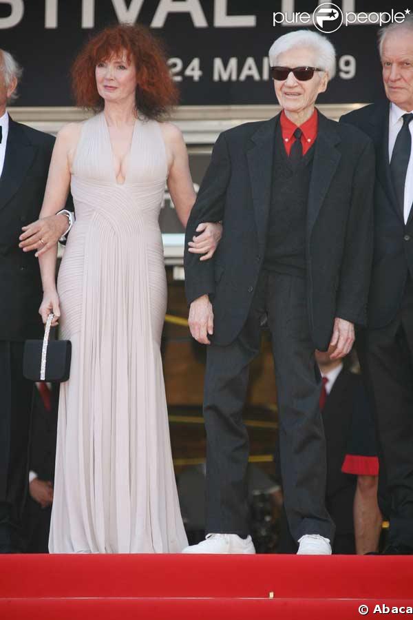 Sabine Azéma et Alain Resnais lors du 62e Festival de Cannes