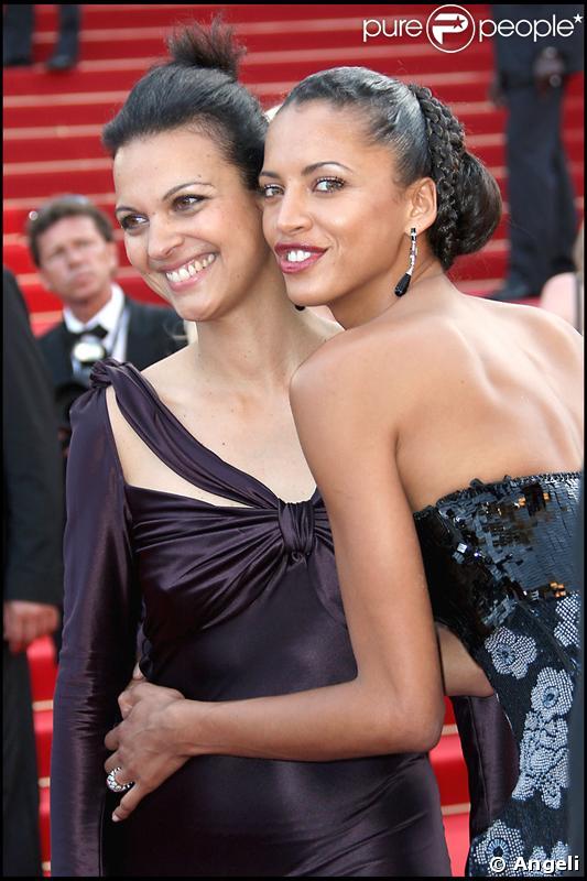 Isabelle Giordano et Noémie Lenoir pour la montée des marches du 62e Festival de Cannes le 22 mai 2009 