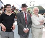 Tahar Rahim, Jacques Audiard et Niels Arestrup lors du 62e Festival de Cannes