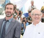 Eric Cantona et Ken Loach lors du 62e Festival de Cannes 