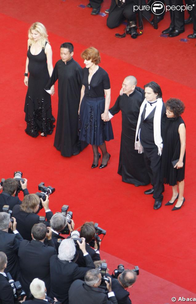 lors de la montée des marches précédant la projection de Visage le 23 mai 2009 durant le 62e Festival de Cannes
