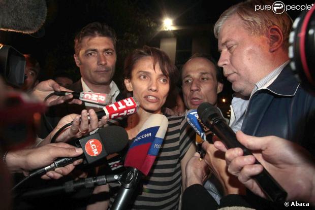 Irina Belenkaïa, la mère de la petite Elise, n'a pas souhaité parler aux journalistes hier, mais elle devrait revoir sa fille demain