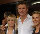 Laurence Ferrari, Flavie Flament et Denis Brogniart à Roland Garros, le 29 mai 2009