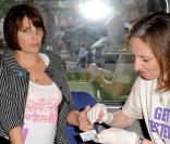 Sadie Frost dans le bus Get Tested