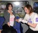 Sadie Frost dans le bus Get Tested
