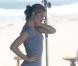 Doutzen Kroes en plein travail en avril 2008 sur la plage de Malibu. Oui, on vous l"accorde, il y a pire comme métier !  