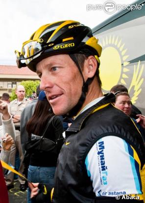 Lance Armstrong durant le Tour de Californie en février 2009 