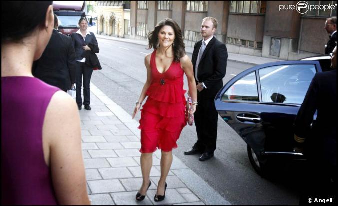 Victoria de Suède au gala des Globe Awards 2009
