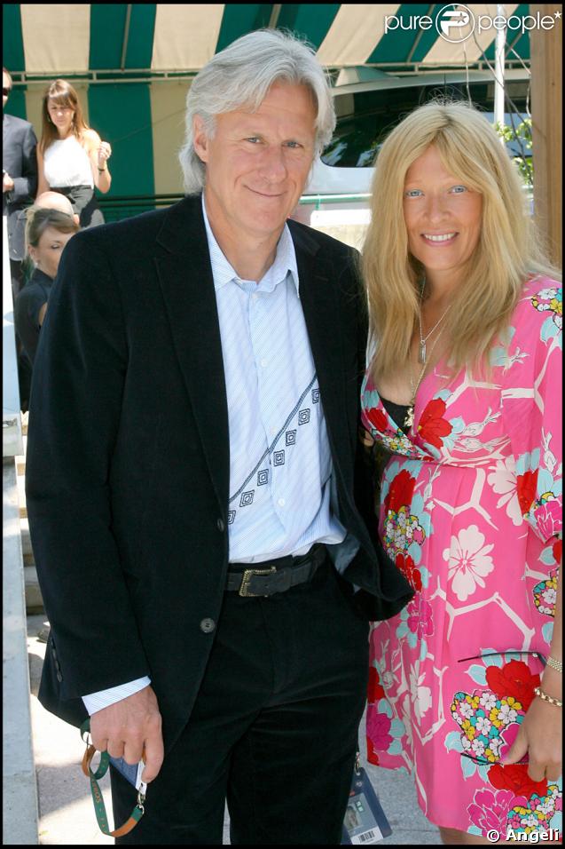 Björn Borg et son épouse à Roland-Garros, le 5 juin 2009