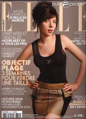 Scarlett Johansson en courveture de Elle
