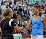 Roland-Garros, le 6 juin 2009. Finale femmes opposant les russes Svetlana Kuznetsova et Dinara Safina.