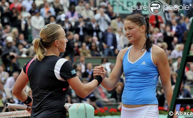 Roland-Garros, le 6 juin 2009. Finale femmes opposant les russes Svetlana Kuznetsova et Dinara Safina.