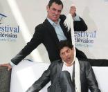 Georges Corraface et Jérôme Bertin au Festival de Télévision de Monte-Carlo pour 