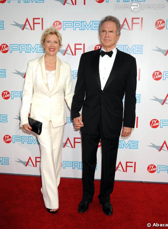 Annette Bening et son mari Warren Beatty à la soirée AFI donnée en l'honneur 