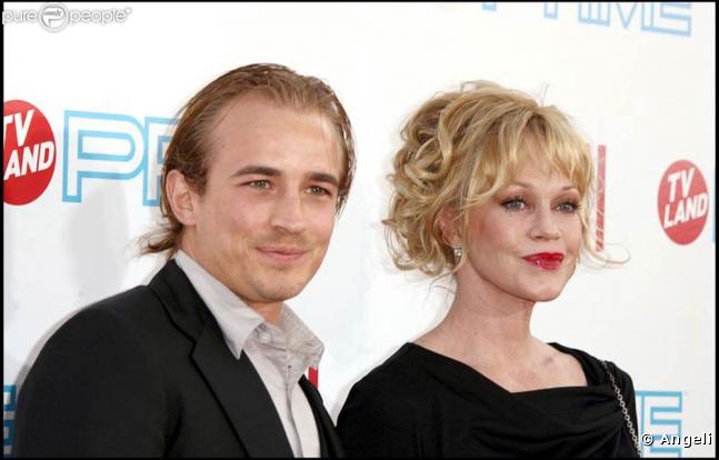 Melanie Griffith et son beau-fils Jesse Johnson