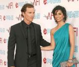 Matthew McConaughey et sa superbe compagne Camilla Alves à la soirée AFI donnée en l'honneur de Michael Douglas