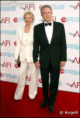 Warren Beatty et sa femme Annette Bening à la soirée AFI donnée en l'honneur de Michael Douglas