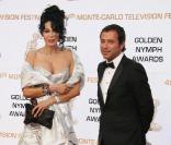 Yamina Benguigui et Bernard Montiel lors de la cérémonie de clôture du festival de Monte-Carlo, le 11 juin 2009