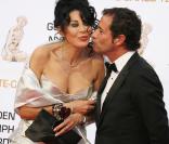 Yamina Benguigui et Bernard Montiel lors de la cérémonie de clôture du festival de Monte-Carlo, le 11 juin 2009