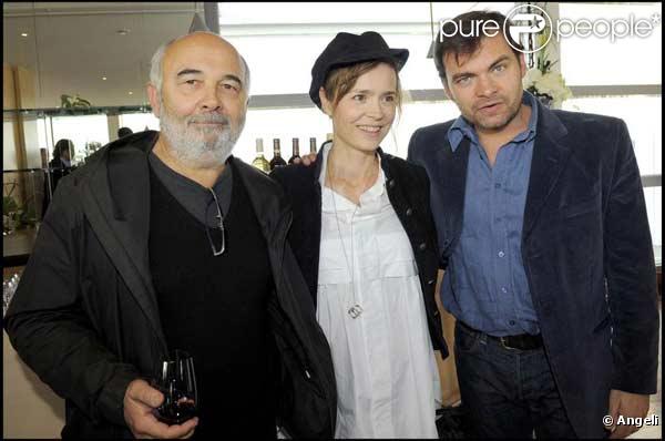 Gérard Jugnot, Caroline et Clovis Cornillac au baptême du Cru Pomerol 