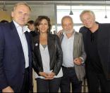 Corinne Touzet, François Berléand et Laurent Boyer au baptême du Cru Pomerol 