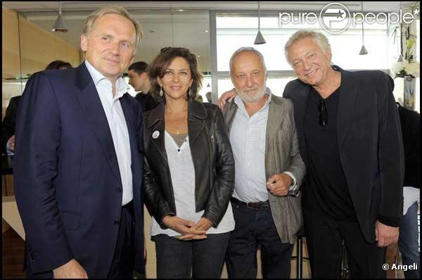 Corinne Touzet, François Berléand et Laurent Boyer au baptême du Cru Pomerol 