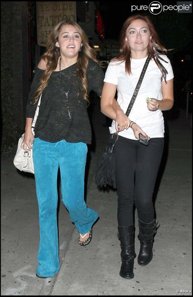Miley Cyrus et demi soeur Brandi