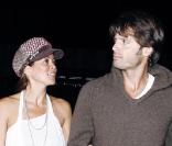 David Charvet et sa compagne Brooke Burke sortent du restaurant Nobu à Malibu en Californie le 19 juin 2009