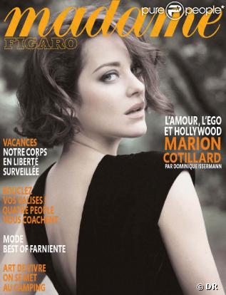 Marion Cotillard en couverture de Madame Figaro