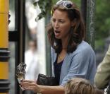 Christy Turlington, sa fille Grace et un ami à elle à New York le 8 juin 2009