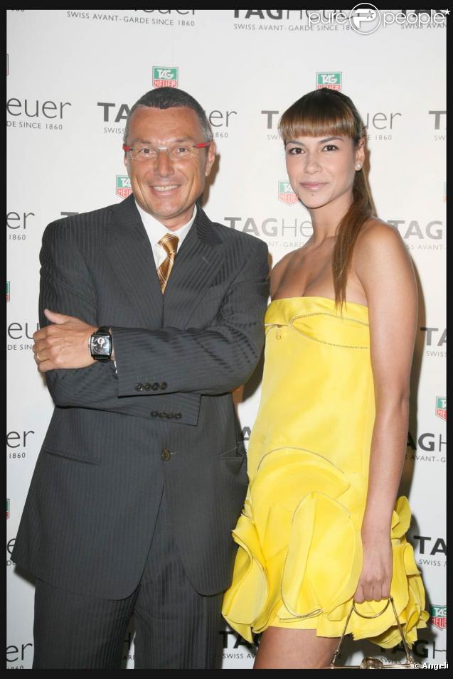 Jean-Christophe Babin et Catalina Denis, à l'occasion de la présentation de la nouvelle collection de montres Monaco LS par Teug Heuer, à 