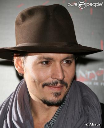 Johnny Depp à la première parisienne de Sweeney Todd