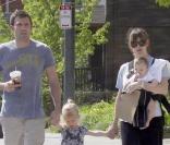 Jennifer Garner et Ben Affleck et leurs filles Violet et Seraphina