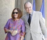 Christian Lacroix et sa femme Françoise ont assisté au sacre de Line Renaud en tant que Grand Officier de l'Ordre National du Mérite, le 30 juin 2009