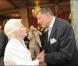 Jean-Claude Camus a chaleureusemet félicité Line Renaud sacrée Grand Officier à l"Ordre National du Mérite, au Palais de l"Elysée, mardi 30 juin 2009