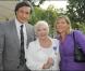 Patrick de Carolis et sa femme Carol-Anne ont assisté au sacre de Line Renaud en tant que Grand Officier à l"Ordre National du Mérite, au Palais de l"Elysée, mardi 30 juin 2009