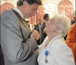 Patrick de Carolis a assisté au sacre de Line Renaud en tant que Grand Officier à l'Ordre National du Mérite, au Palais de l'Elysée, mardi 30 juin 2009