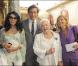 Yamina Benguigui, Patrick de Carolis, Line Renaud et Carol Ann (la femme de Patrick) au Palais de l"Elysée 