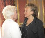 Bernadette Chirac était présente pour ce grand moment dans la vie de Line Renaud 