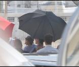 Britney Spears arrivant à Paris, le 3 juillet 2009