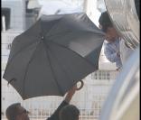 Britney Spears arrivant à Paris avec ses enfants, le 3 juillet 2009