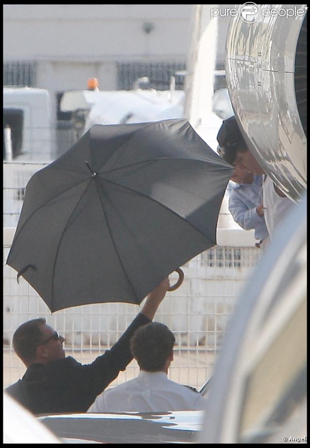 Britney Spears arrivant à Paris avec ses enfants, le 3 juillet 2009